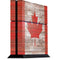 Canadian Flag Dark Wood PS4 Console Skin